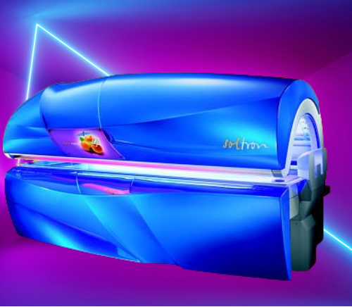Soltron Peach Party Sunbed for rent or hire