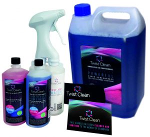 bottles and dispensers for sunbed cleaning sanitiser solutions